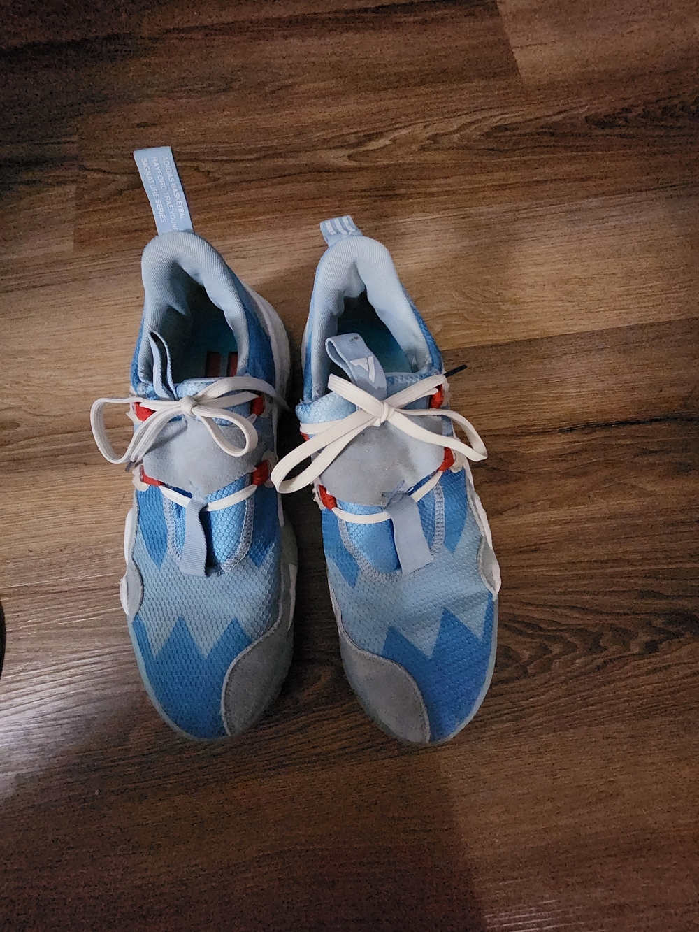 Adidas Trae Young 1 "Ice Trae" sneakers in a vibrant blue